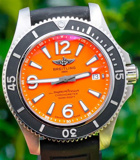 Breitling superocean 42 orange dial